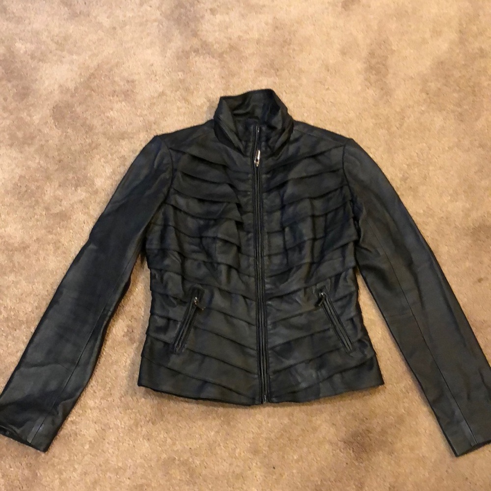 Neiman Marcus Genuine Leather Jacket Size S